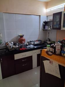Kitchen Image of 614 Sq.ft 1 BHK Apartment / Flat for sale in Sarthak Beaulieu, Pisoli Pune for Rs. 3400000