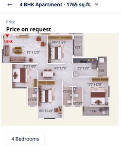 Image of 1580 Sq.ft 3 BHK Apartment / Flat for sale in Manish Nagar, Nagpur for Rs. 6794000