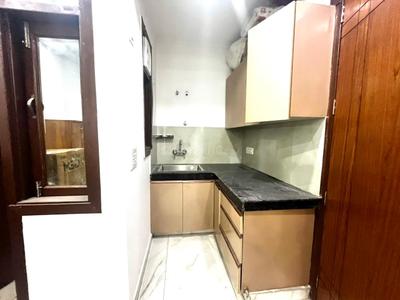 Kitchen Image of 380 Sq.ft 1 RK Builder Floor for rent in Saket New Delhi for Rs. 13000