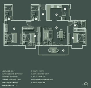 Image of 3475 Sq.ft 4 BHK Apartment / Flat for sale in The Reserve, Mundhwa, Pune for Rs. 52500000