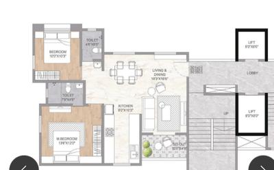 Image of 2138 Sq.ft 3 BHK Apartment / Flat for sale in Ranjekar Tirth, Kothrud, Pune for Rs. 33100000