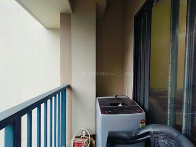 Balcony Image of 1180 Sq.ft 3 BHK Apartment / Flat for rent in Unimark Lakewood Estate, New Garia Kolkata for Rs. 45000