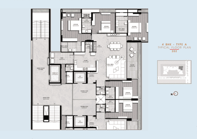 Image of 4646 Sq.ft 4 BHK Apartment / Flat for sale in Aaron Elinor 108, Thaltej, Ahmedabad for Rs. 44700000
