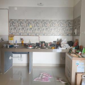 Kitchen Image of 980 Sq.ft 2 BHK Apartment / Flat for rent in Magarpatta River View City, Loni Kalbhor Pune for Rs. 20000
