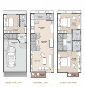 Image of 1833 Sq.ft 3 BHK Villa for sale in Dindoli, Surat for Rs. 6951000