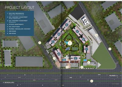 Image of 1093 Sq.ft 2 BHK Apartment / Flat for sale in Yashada EVO, Punawale, Pune for Rs. 9500000