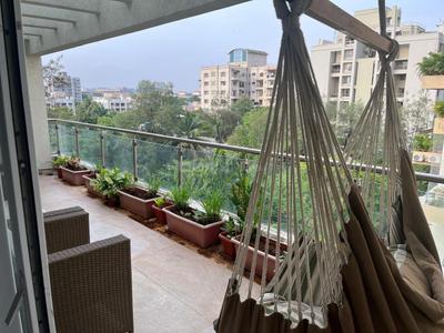 Balcony Image of 2100 Sq.ft 3 BHK Apartment / Flat for rent in Mira Residency, Kalyani Nagar Pune for Rs. 130000
