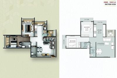 Image of 650 Sq.ft 1 BHK Apartment / Flat for sale in D K SPM Dream City Phase 1, Ambernath East, Ambernath for Rs. 2400000