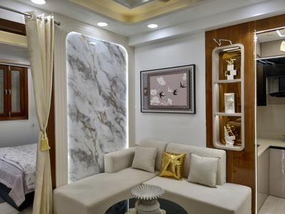 Living Room Image of 600 Sq.ft 2 BHK Apartment / Flat for sale in Dwarka Mor New Delhi for Rs. 3800000