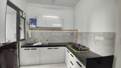 Kitchen Image of 1550 Sq.ft 3 BHK Apartment / Flat for rent in Adani Amogha, Shantigram Ahmedabad for Rs. 46000