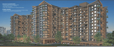 Image of 1340 Sq.ft 3 BHK Apartment / Flat for sale in Veddant Ganesh Bella Rossa Phase 2, Punawale, Pune for Rs. 11200000