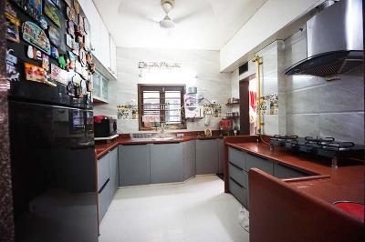 Kitchen Image of 1800 Sq.ft 3 BHK Apartment / Flat for sale in Gurukul Ahmedabad for Rs. 13500000
