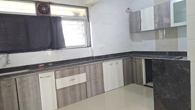 Kitchen Image of 1650 Sq.ft 3 BHK Apartment / Flat for rent in Crown Imperial Tower, Kalamboli Navi Mumbai for Rs. 45000