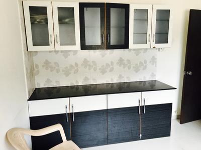 Kitchen Image of 1200 Sq.ft 1 BHK Apartment / Flat for rent in Shyamal Ahmedabad for Rs. 30000