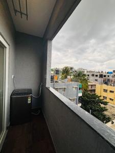Balcony Image of 850 Sq.ft 1 BHK Apartment / Flat for rent in Koramangala Bengaluru for Rs. 35000