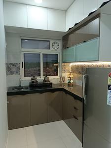 Kitchen Image of 380 Sq.ft 1 BHK Apartment / Flat for sale in Marathon NeoHomes NeoSkies, Bhandup West Mumbai for Rs. 6800000