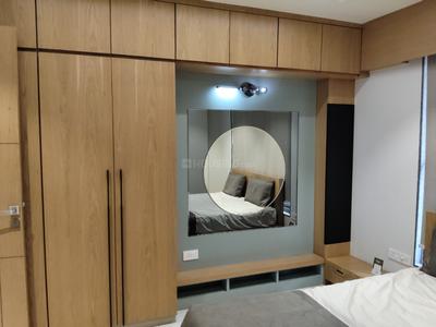 Bedroom Image of 1500 Sq.ft 3 BHK Apartment / Flat for rent in Adani Amogha, Shantigram Ahmedabad for Rs. 50000