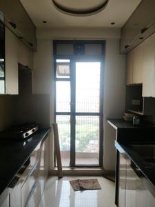Kitchen Image of 1450 Sq.ft 3 BHK Apartment / Flat for rent in G K Sai Radha Complex, Bhandup West Mumbai for Rs. 75000