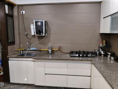 Kitchen Image of 2115 Sq.ft 3 BHK Apartment / Flat for rent in Gala Aria, South Bopal Ahmedabad for Rs. 44000