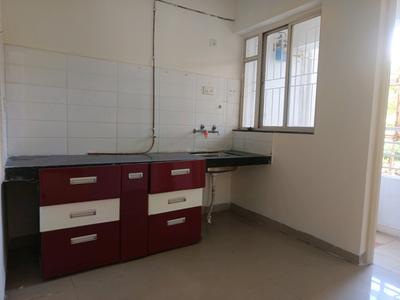 Kitchen Image of 650 Sq.ft 1 BHK Apartment / Flat for rent in Green Wood, Hadapsar Pune for Rs. 16500