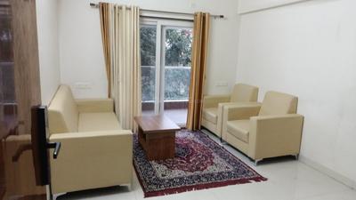 Living Room Image of 765 Sq.ft 1 BHK Independent House for rent in Aloha Towers, Baner Pune for Rs. 28000
