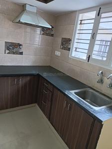 Kitchen Image of 660 Sq.ft 1 BHK Builder Floor for rent in Murugeshpalya Bengaluru for Rs. 23000