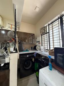 Kitchen Image of 1695 Sq.ft 3 BHK Apartment / Flat for rent in Skyline Mansion, Elamkulam Kochi for Rs. 47000