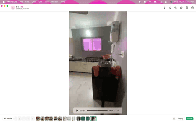 Kitchen Image of 1200 Sq.ft 2 BHK Apartment / Flat for rent in Adajan Surat for Rs. 21000