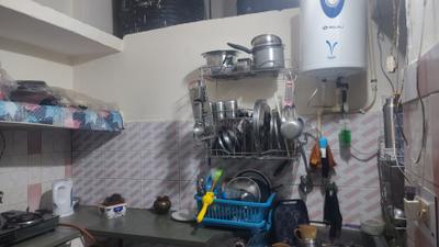 Kitchen Image of 1350 Sq.ft 1 RK Independent House for rent in Hauz Khas New Delhi for Rs. 35000