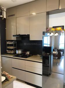 Kitchen Image of 850 Sq.ft 1 BHK Apartment / Flat for sale in Aurum Q Residences R2, Ghansoli Navi Mumbai for Rs. 12500000