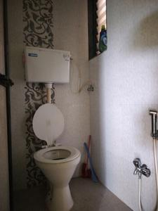Common Bathroom One Image of 632 Sq.ft 1 BHK Apartment / Flat for sale in Hedutane Navi Mumbai for Rs. 3200000