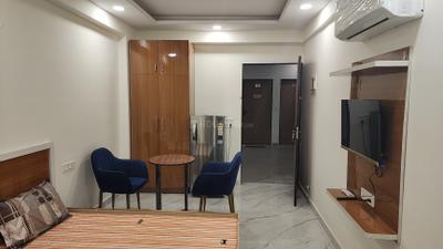 Bedroom Image of 520 Sq.ft 1 RK Apartment / Flat for rent in Karolan Ka Barh Jaipur for Rs. 16000