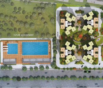 Image of 1145 Sq.ft 2 BHK Apartment / Flat for rent in Adani Elysium, Shantigram, Ahmedabad for Rs. 22000