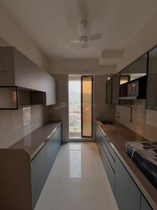 Kitchen Image of 600 Sq.ft 1 BHK Apartment / Flat for rent in Unique Vistas, Thane West Thane for Rs. 35000