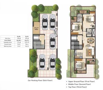 Image of 1210 Sq.ft 3 BHK Builder Floor for sale in Signature Global Park, Sector 36, Sohna for Rs. 13000000