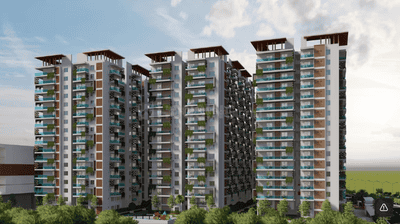 Image of 2180 Sq.ft 3 BHK Apartment / Flat for sale in Ananda The Drizzle, Narsingi, Hyderabad for Rs. 18500000