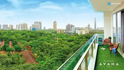 Balcony Image of 3200 Sq.ft 5 BHK Apartment / Flat for sale in Kalpataru Avana, Parel Mumbai for Rs. 190000000