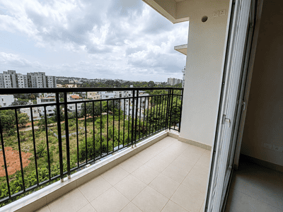 Balcony Image of 1006 Sq.ft 2 BHK Apartment / Flat for sale in Adarsh Greens, Kogilu Bengaluru for Rs. 10400000