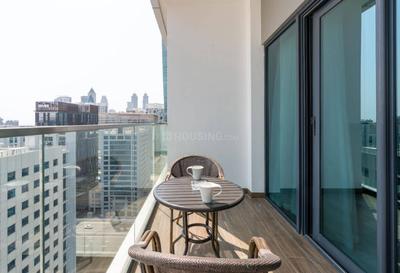 Balcony Image of 505 Sq.ft Studio Apartment / Flat for sale in Business Bay Dubai for Rs. 27560000