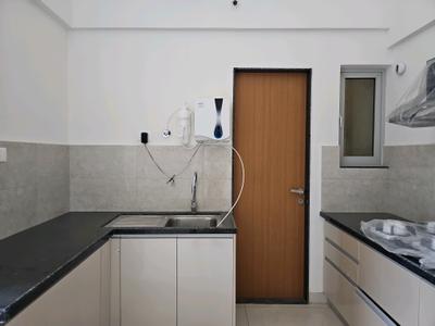 Kitchen Image of 1200 Sq.ft 2 BHK Builder Floor for rent in Gera World Of Joy, Upper Kharadi Pune for Rs. 50000