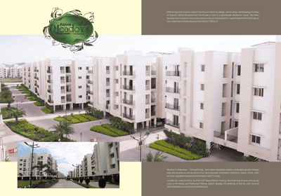 Image of 957 Sq.ft 2 BHK Apartment / Flat for sale in Jain Alpine Meadows, Pallavaram, Chennai for Rs. 5800000