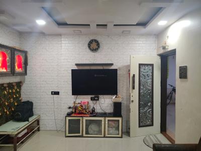 Living Room Image of 530 Sq.ft 1 BHK Apartment / Flat for rent in Kasarvadavali Thane for Rs. 21000
