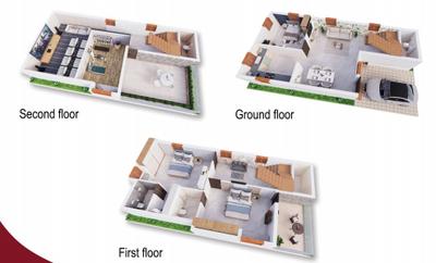 Image of 2431 Sq.ft 5 BHK Villa for sale in Mudichur, Chennai for Rs. 15799069