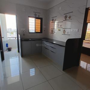 Kitchen Image of 727 Sq.ft 3 BHK Apartment / Flat for rent in Nirmaan One, New Gotri Vadodara for Rs. 22000