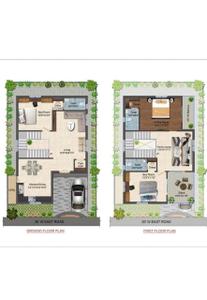Floor Plan Image of 2100 Sq.ft 3 BHK Villa for sale in Yadagirigutta Yadadri Bhuvanagiri for Rs. 9000000