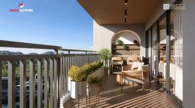 Balcony Image of 1350 Sq.ft 3 BHK Apartment / Flat for sale in Hero Leafsong Retreat, Sector MU Greater Noida for Rs. 18200000