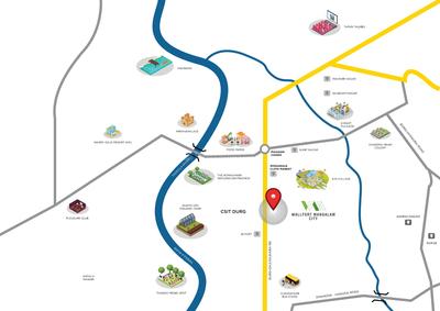 Image of 1500 Sq.ft Residential Plot / Land for sale in Wallfort Mangalam City, Gokul Nagar, Durg for Rs. 4500000
