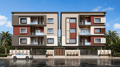 Image of 1350 Sq.ft 3 BHK Apartment / Flat for sale in Valasaravakkam, Chennai for Rs. 14175000