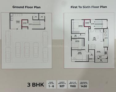 Image of 1100 Sq.ft 3 BHK Apartment / Flat for sale in Savedi, Ahmednagar for Rs. 8000000