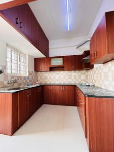Kitchen Image of 1200 Sq.ft 2 BHK Apartment / Flat for rent in Hebbal Kempapura Bengaluru for Rs. 30000